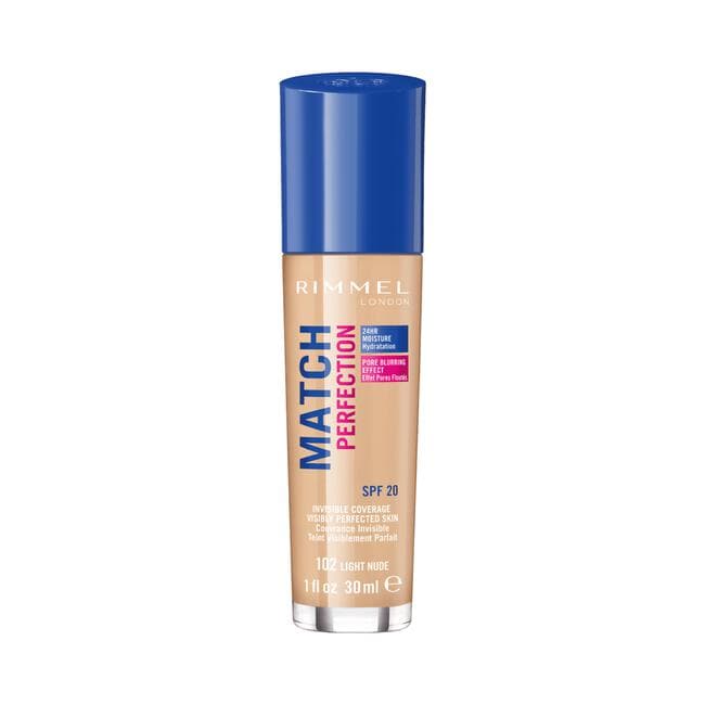 Rimmel London Match Perfection Foundation 102 Light Nude