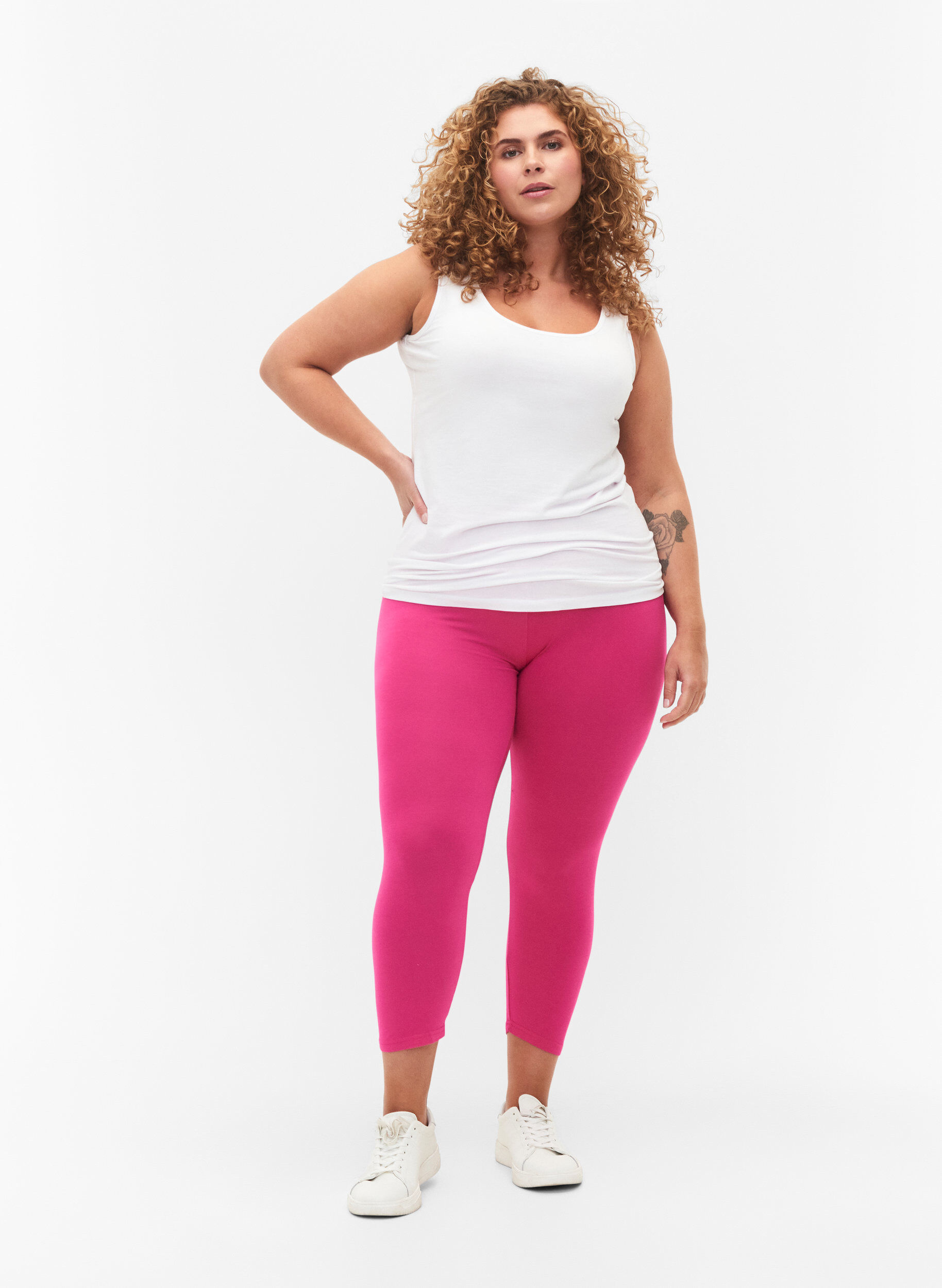 Basis 3/4 leggings i viskose