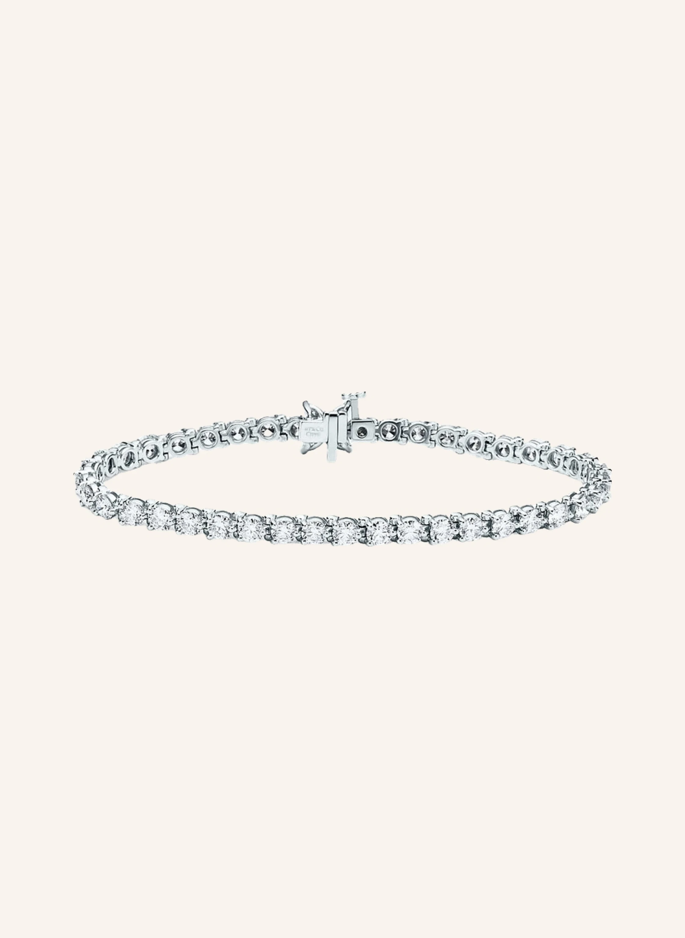 TIFFANY & Co. Tiffany Victoria® EINREIHIGES ARMBAND aus Platin mit Diamanten