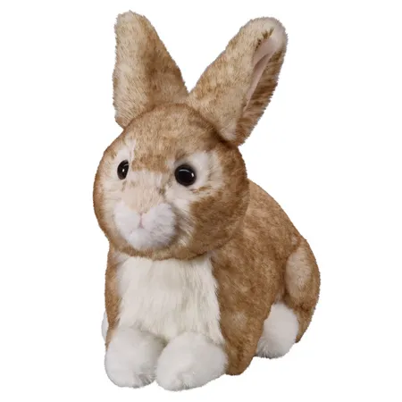 Bauer Hase braun liegend, 18 cm