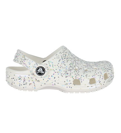 Crocs Sandalen - Classic Starry Glitter Clog K - Weiß