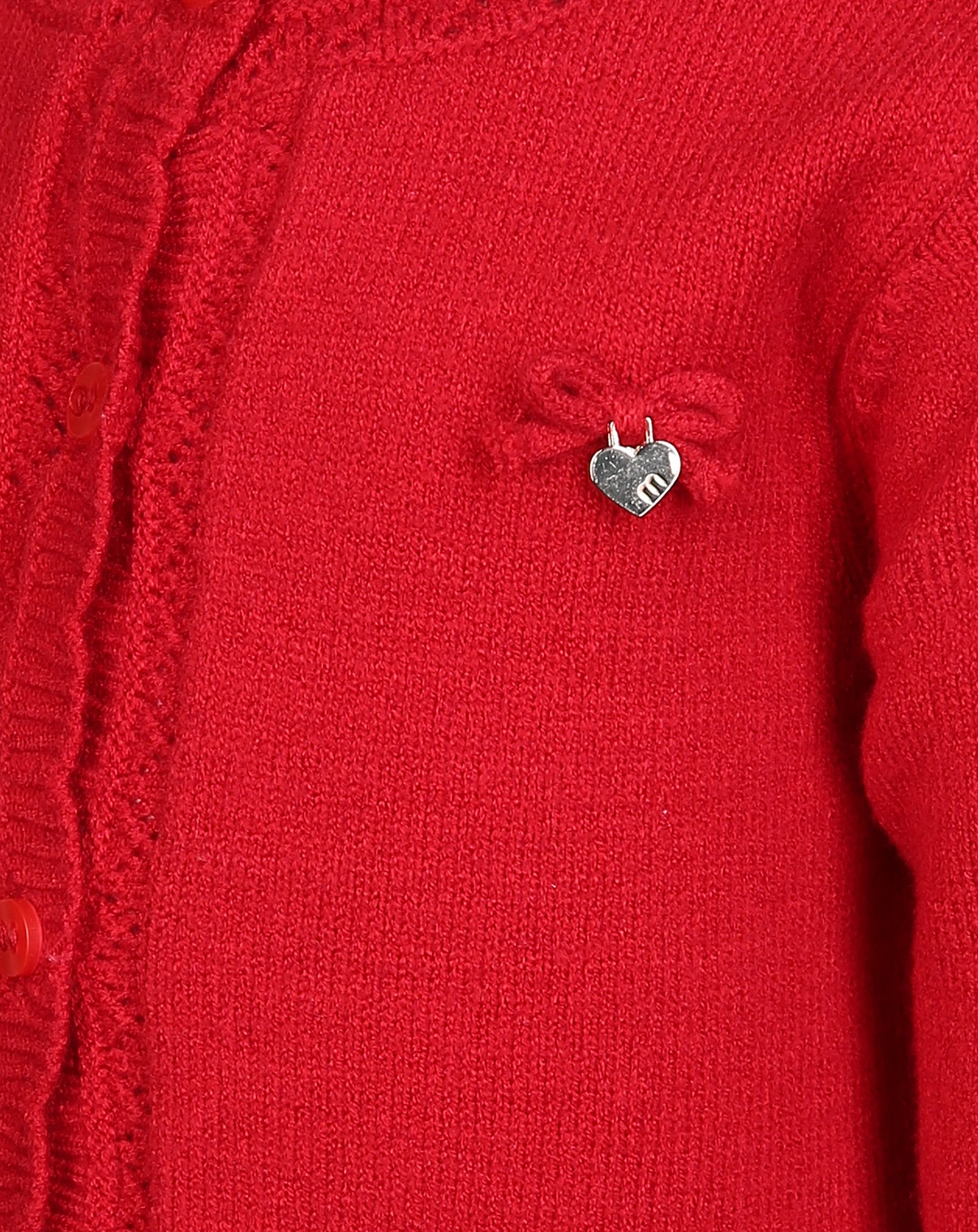 Strickjacke TRIKOT RUFFLE in rot