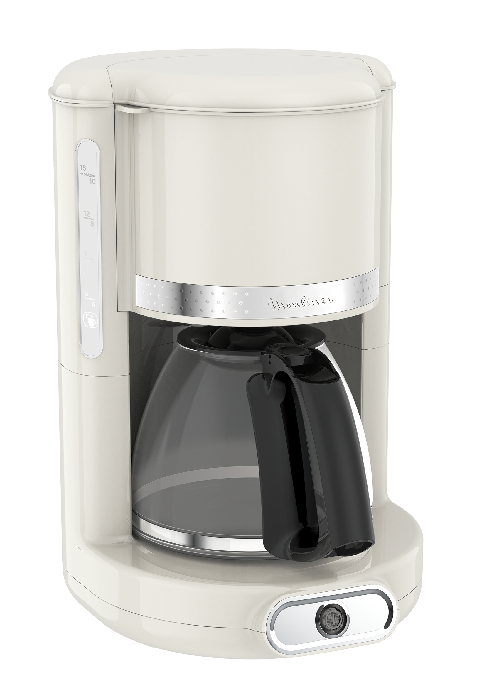 Cafetière filtre Soleil Ivoire, Design vintage, Capacité 1,25L,