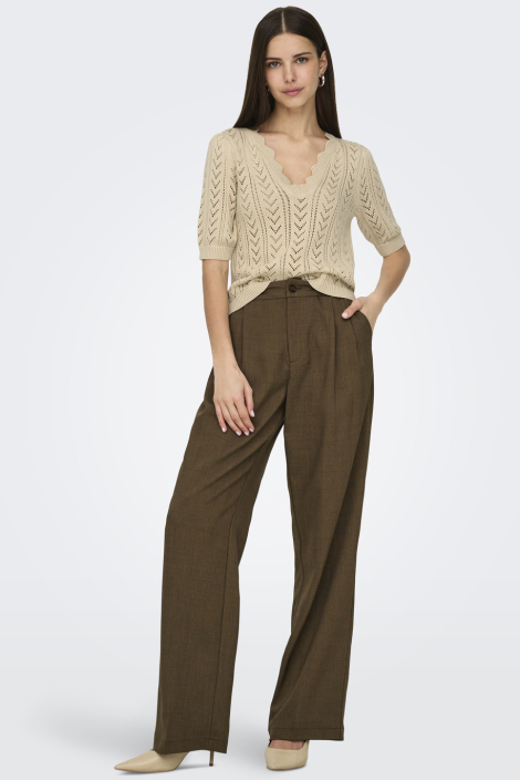 Jacqueline de Yong beige dames trui