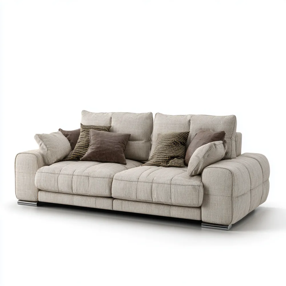 2-Sitzer-Sofa Stoff 200x90x85 cm – Beige – Modernes Design