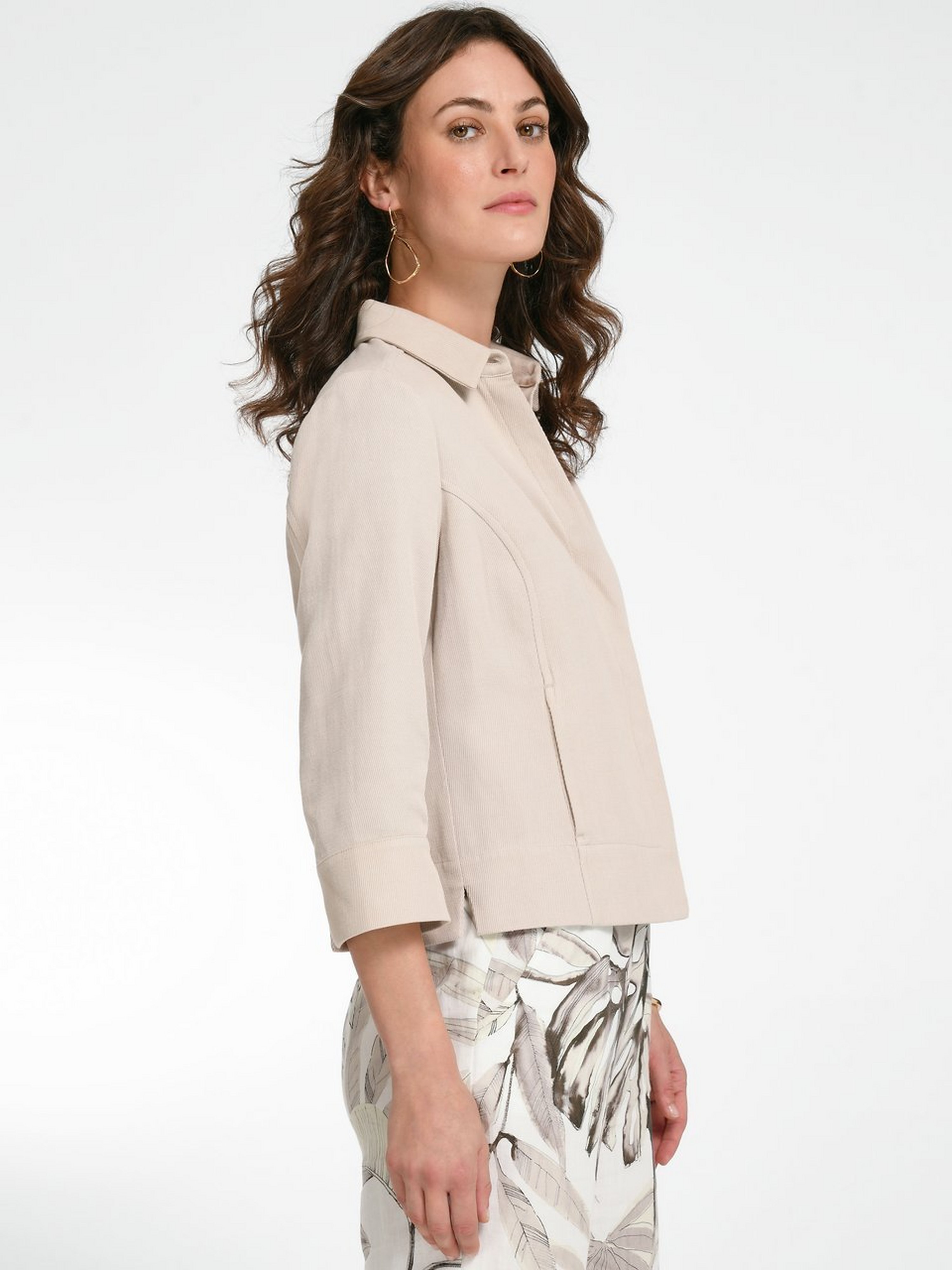 Blusenjacke mit 3/4-Arm
