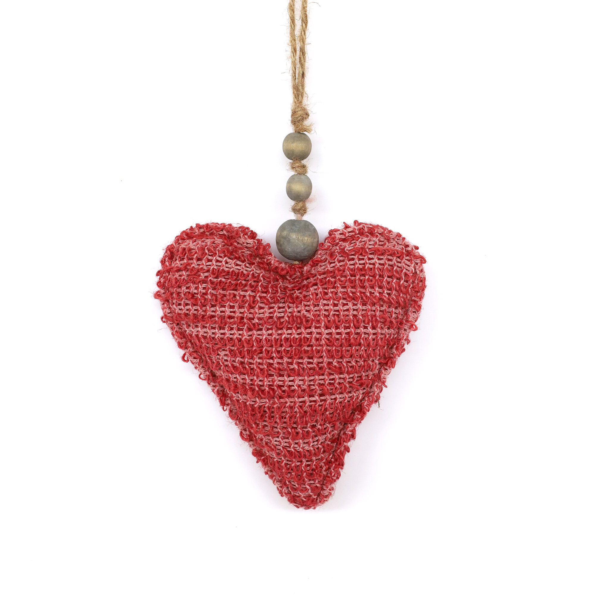 Textil-Anhänger 'Herz' rot, H 15 cm, B 14 cm, L 4 cm von fischer's lagerhaus