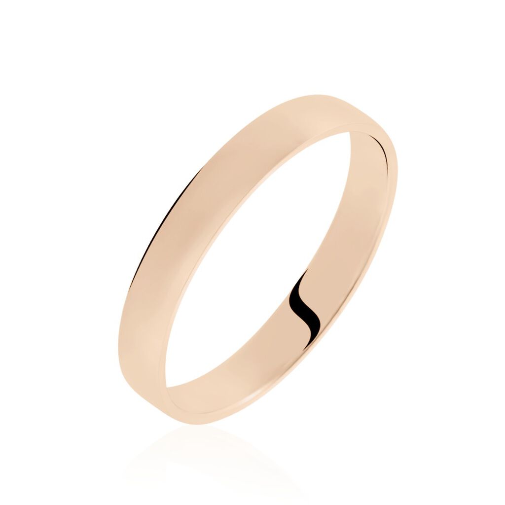 Alliances Argent Rose Alexyne Jonc Bombe 4mm