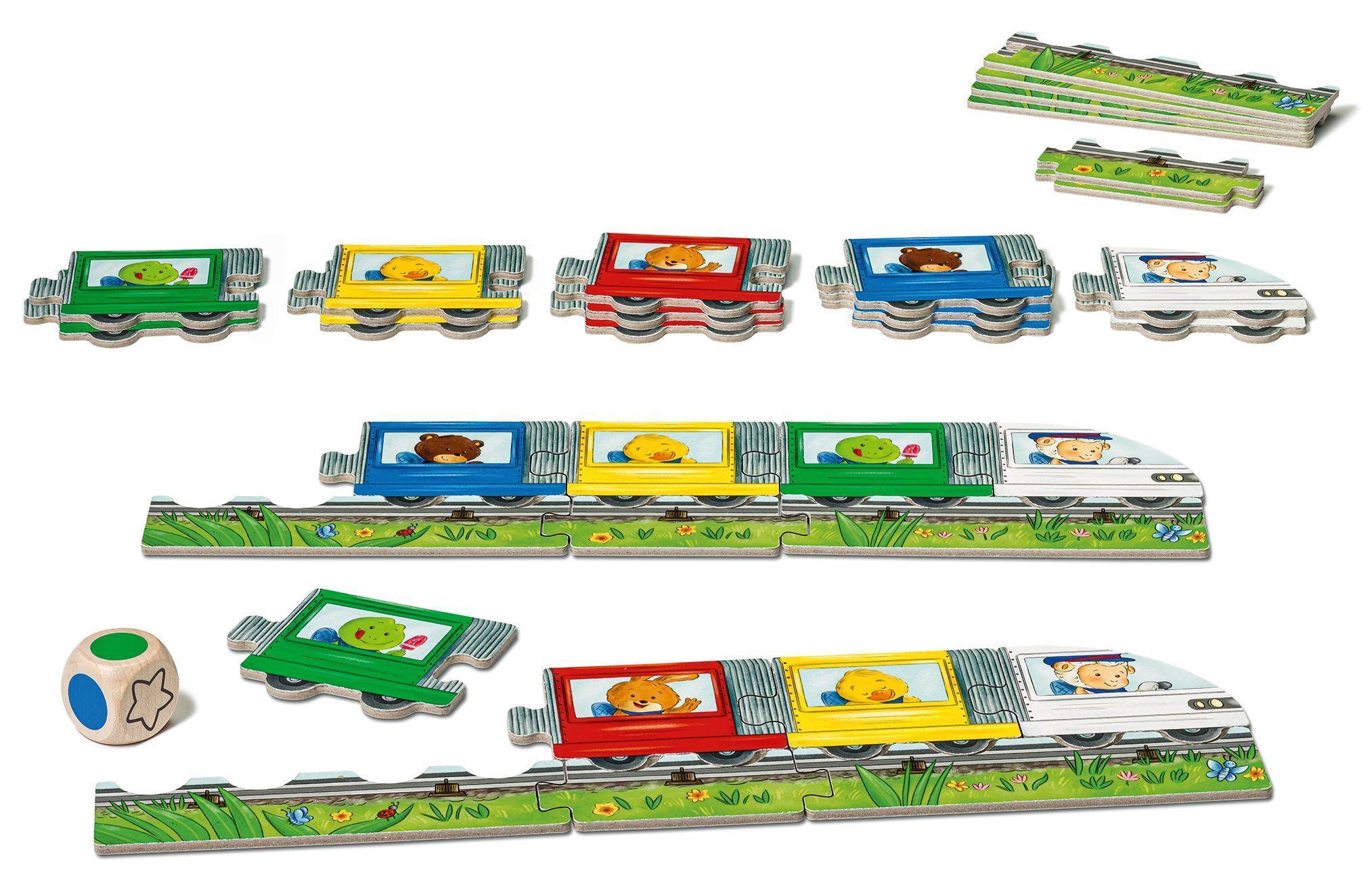 Ravensburger ministeps 4187 Mein erstes Eisenbahn-Spiel, Erstes Würfel- und Puzz