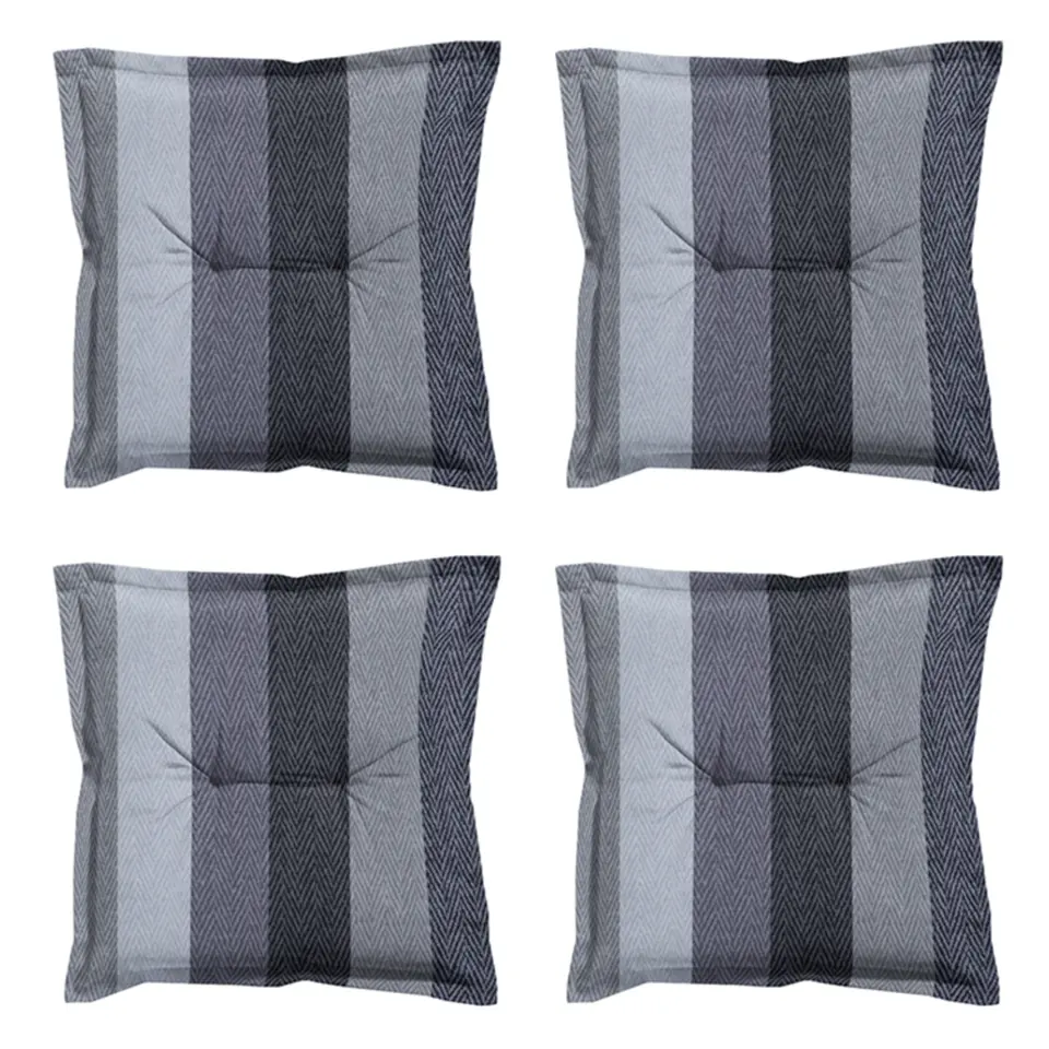 Madison - Zitkussen Victoria grey - Ca. 50x50 cm - Set van 4