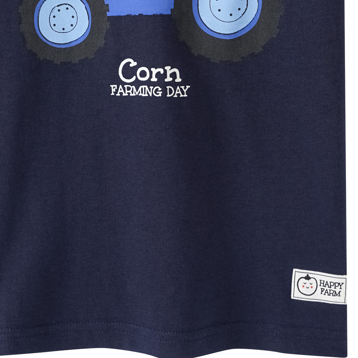 Topolino Jungen T-Shirt mit Traktor-Print dunkelblau