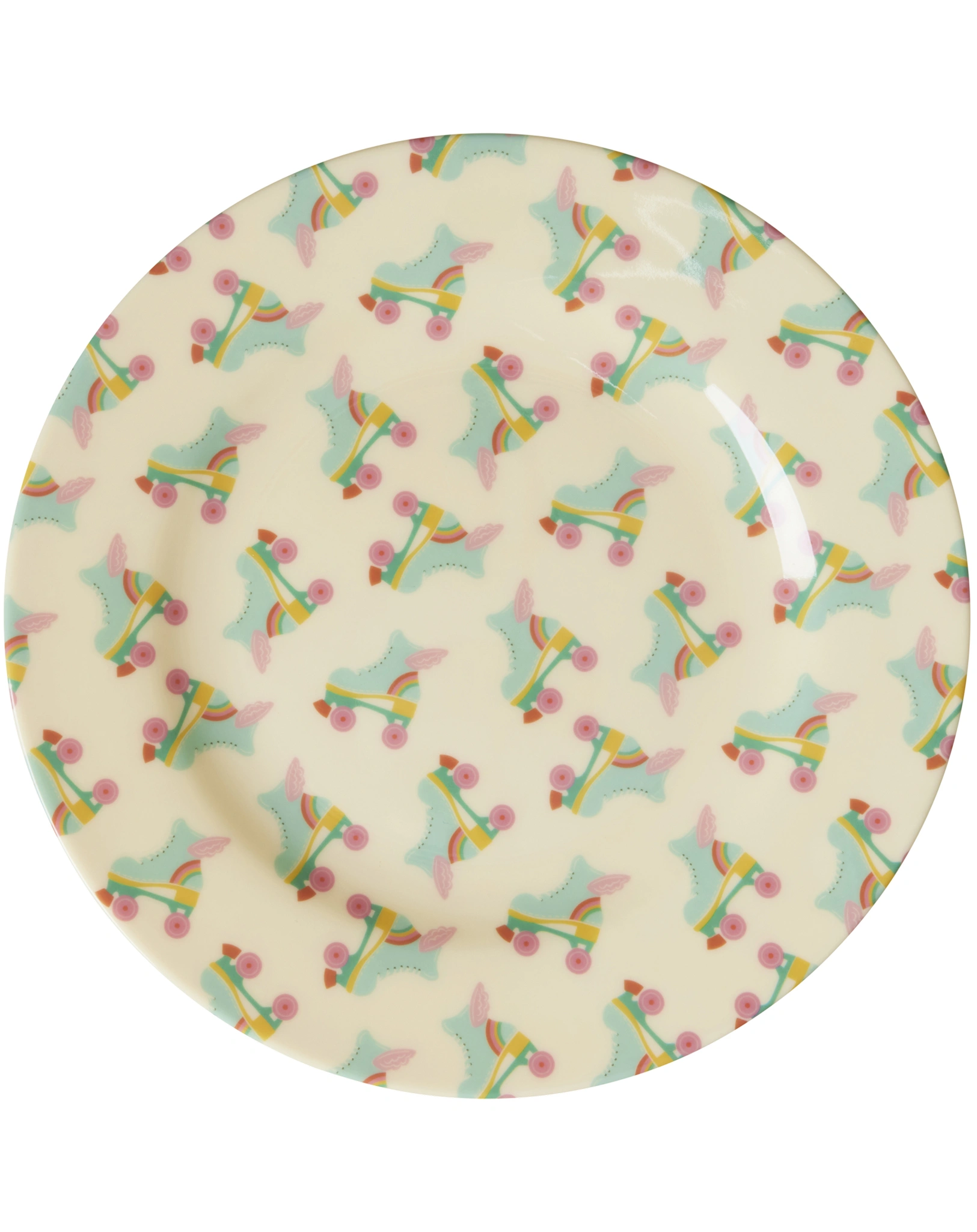 Melaminteller SIDE PLATE - ROLLER SKATE in creme
