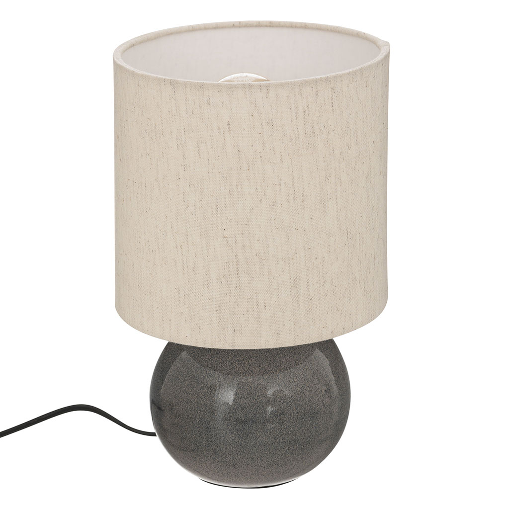 Lampe à poser GAIA grise H 26.5cm