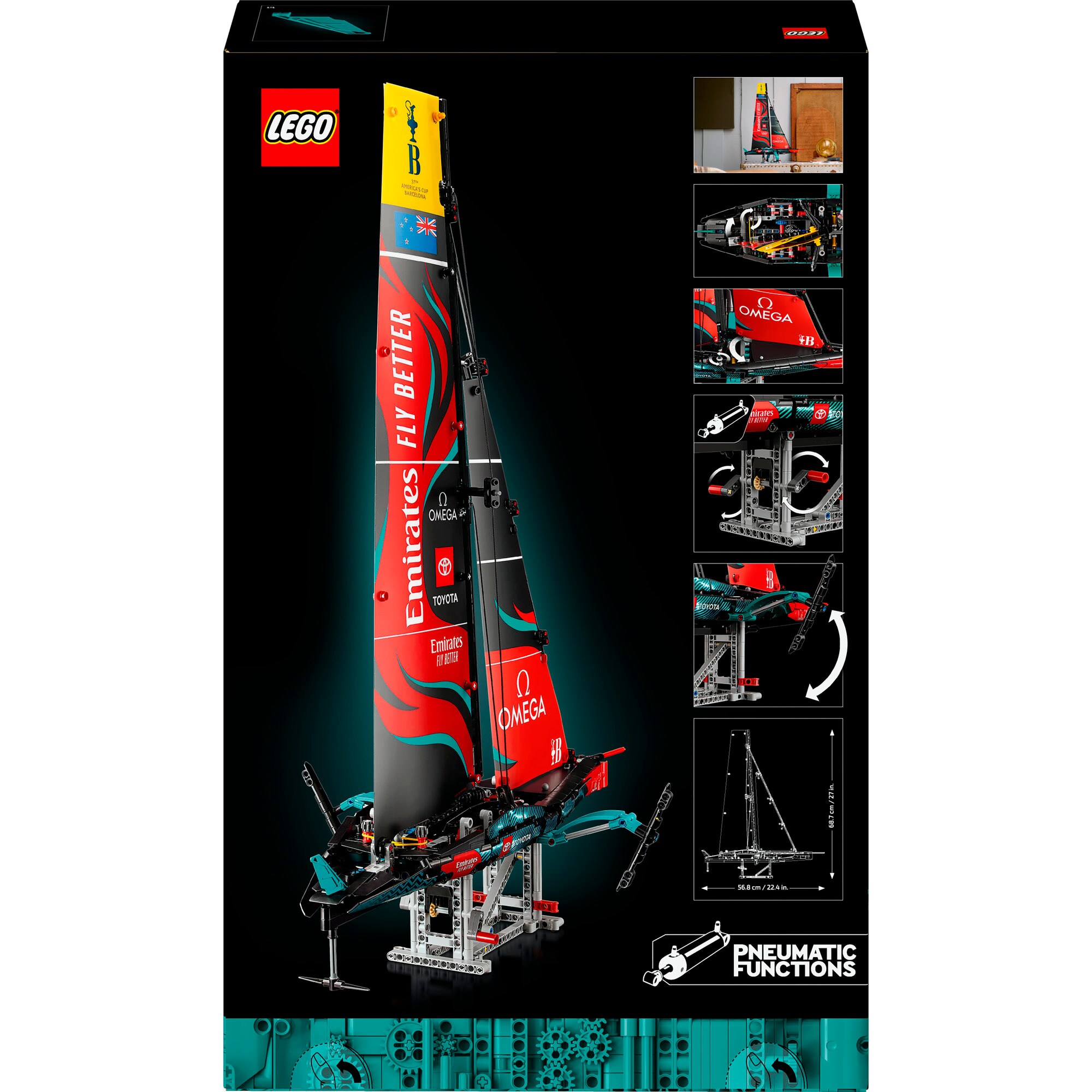 LEGO Konstruktionsspielzeug Technic Emirates Team New Zealand AC75 Rennjacht