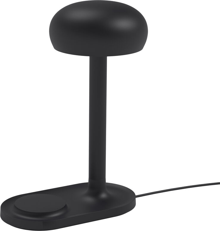 Eva Solo Emendo lampe med Qi trådløs oplader Black Black