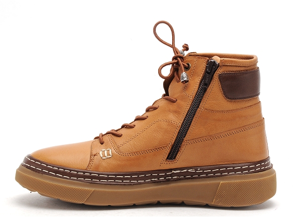 Coco abricot boots bottine plates femme mege marron