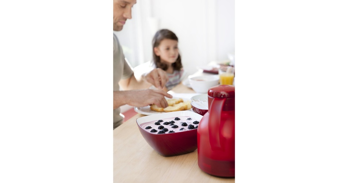 EmsaSAMBA Isoleerkan  (Rood/transparant, 1 Liter, Quick Press Sluiting)