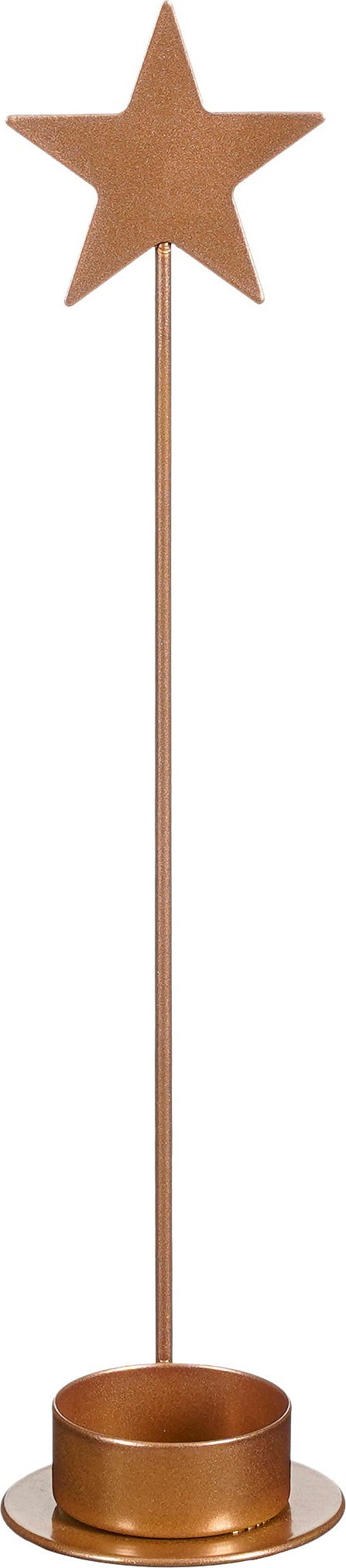 House of Seasons waxinelichthouder Jort koper D 6 H 26,5 cm
