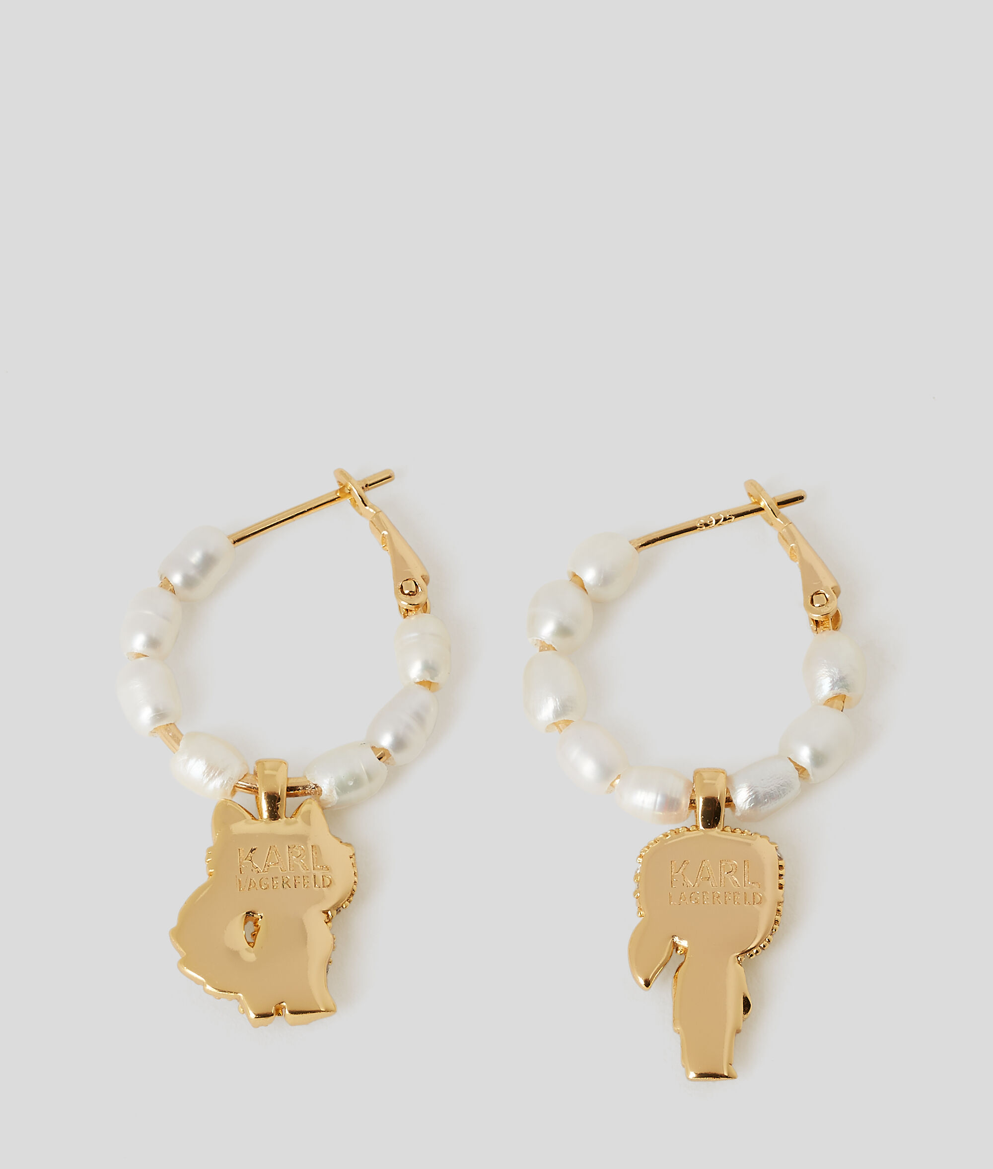 PETITES CRÉOLES SERTIES DE PAVÉS ET PERLE K/IKONIK