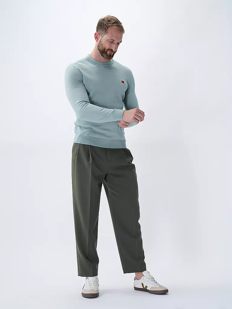 HUGO Pullover SAN CASSIUS hellblau