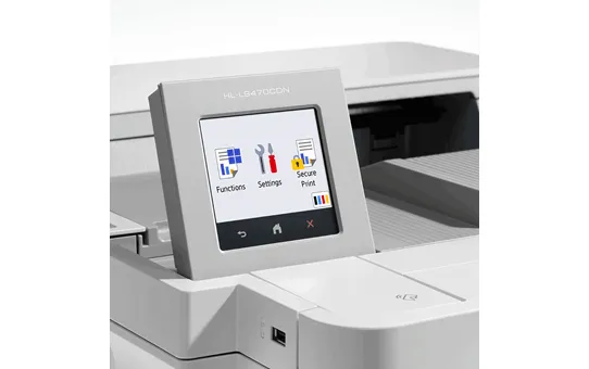 Brother HL-L9470CDN - Printer - farve - Duplex - laser - A4 - 2400 x 600 dpi - op til 40 spm (mono) / op til 40 spm (farve) - kapacitet: 620 ark - USB 2.0, Gigabit LAN, USB vært, NFC