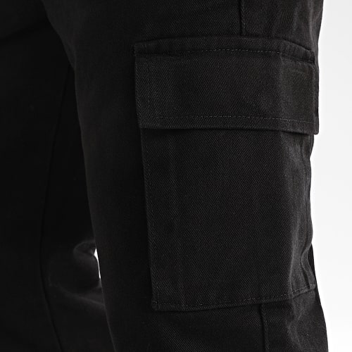 Pantalon Cargo Large Avec Poches 2932 Noir