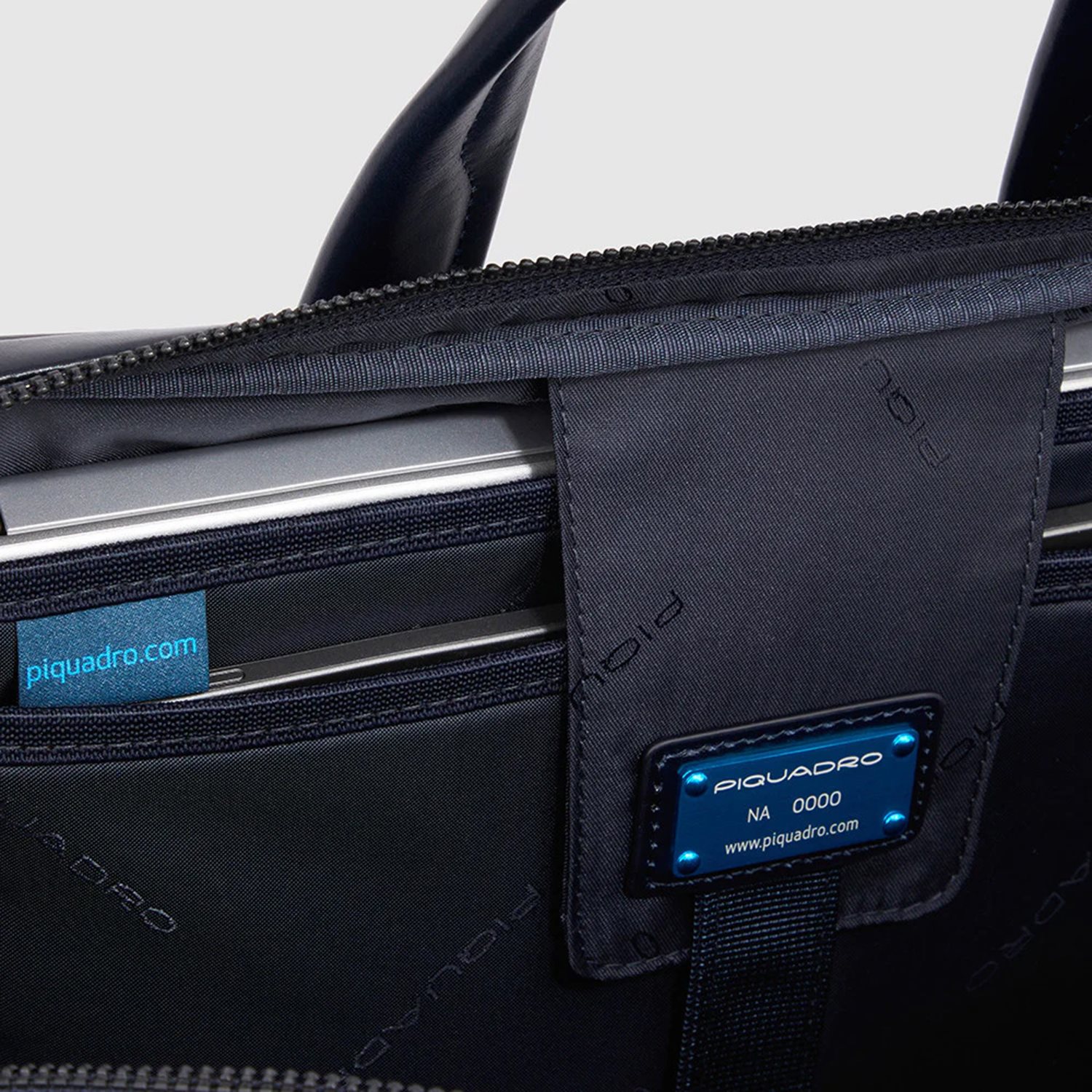 Piquadro Blue Square Computer Portfolio Briefcase 14'' black