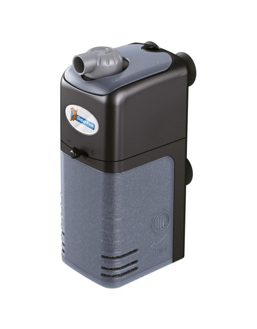 Superfish Aquaflow 100 Dual Action Filter - Binnenfilters - 11x6.5x23 cm Zwart 50-200 l\/h