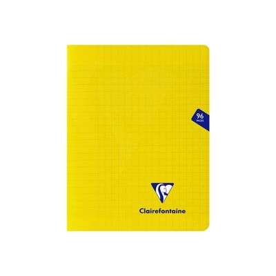 Clairefontaine Mimesys - Cahier polypro 17 x 22 cm - 96 pages - grands carreaux (Seyes) - disponible dans différentes couleurs