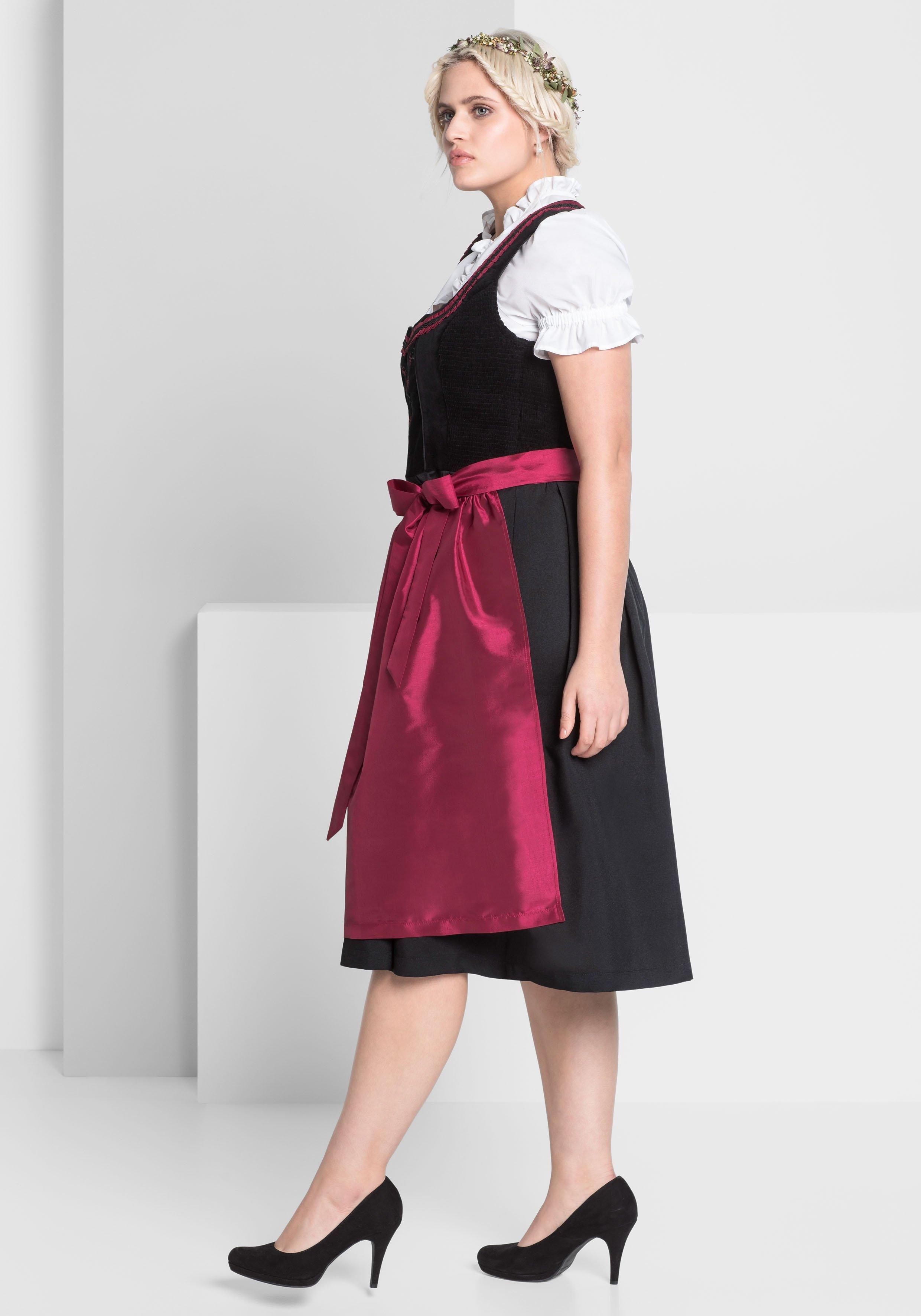 Dirndl mit Schürze und Bluse 3tlg.