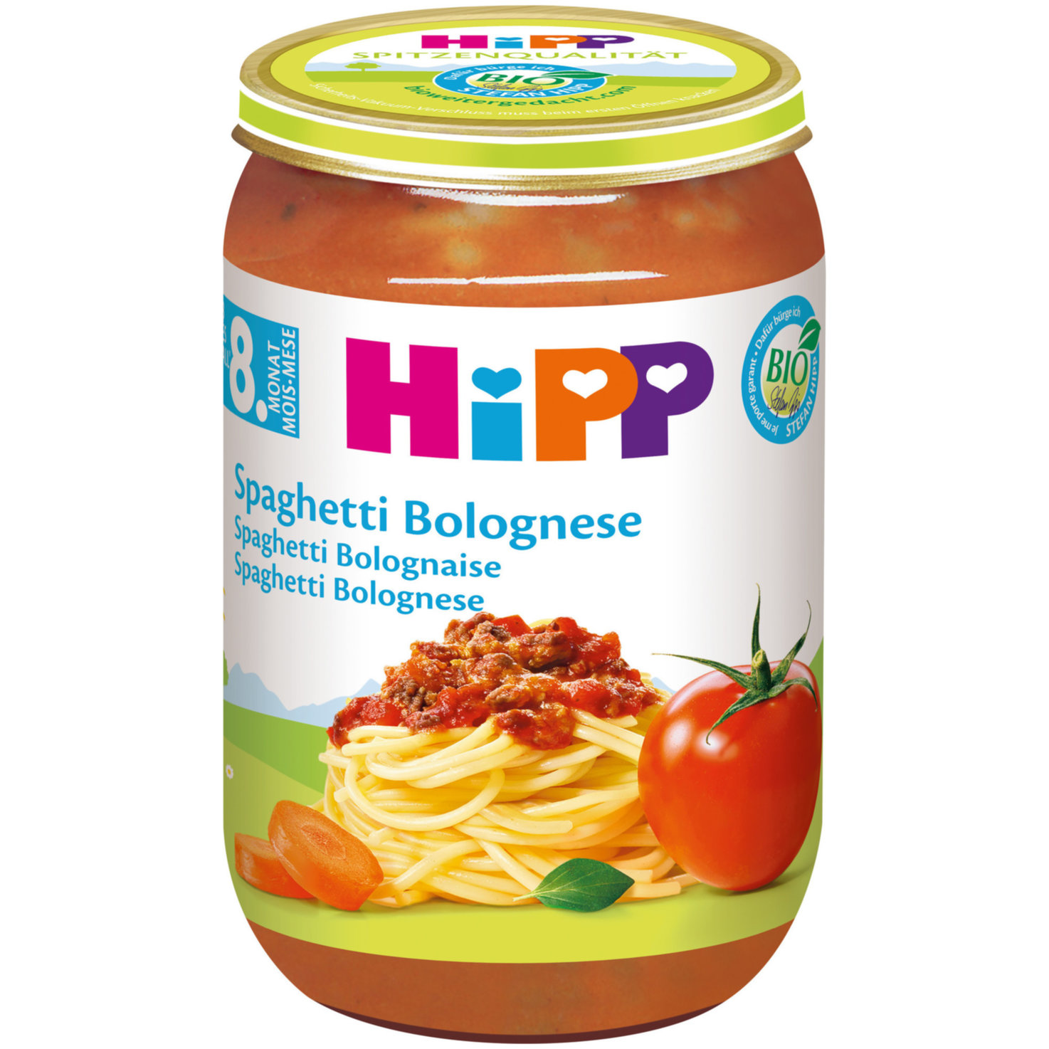 Hipp Bio Brei Spaghetti Bolognese 8+ Monate