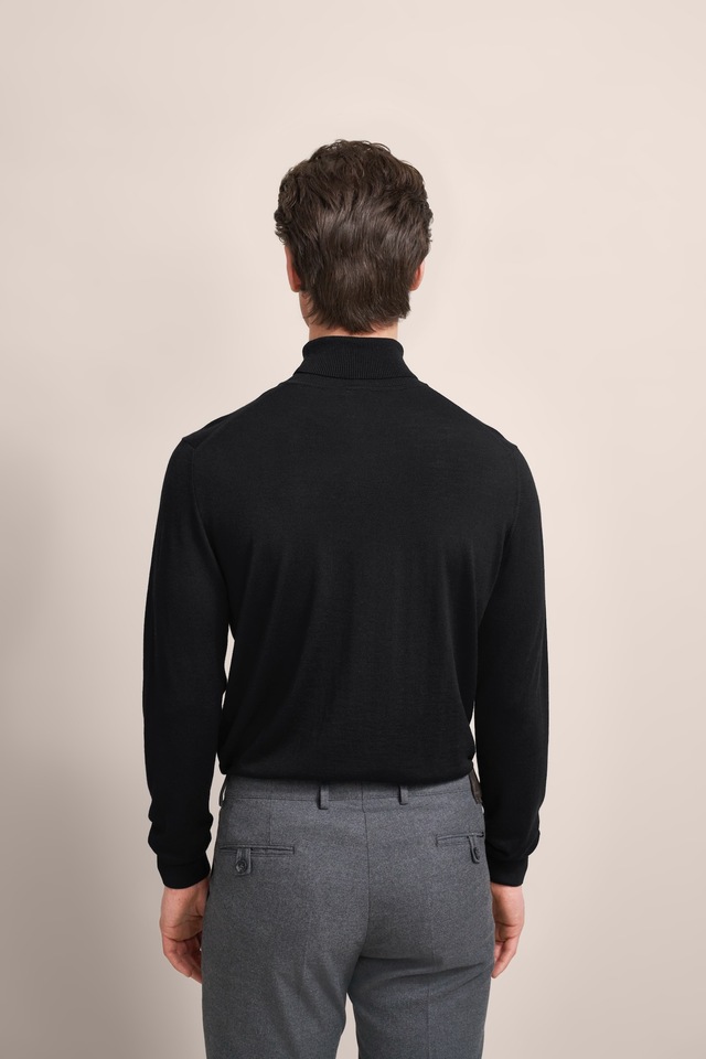 bugatti Rollkragenpullover , aus 100 % Merinowolle