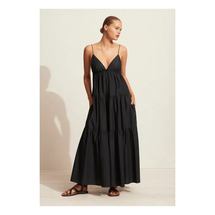 Matteau Robe Triangle Tiered | Noir