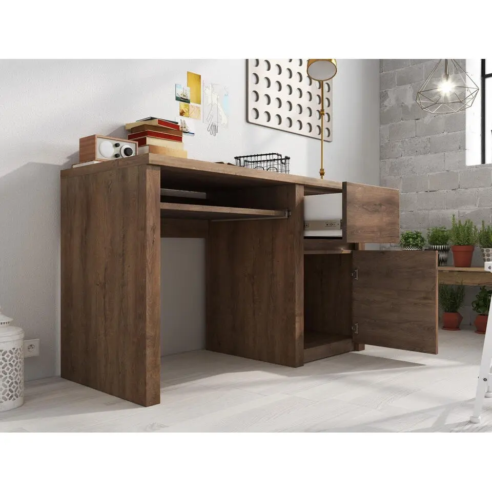 Meubella - Bureau Monaco - Eiken - 120 cm
