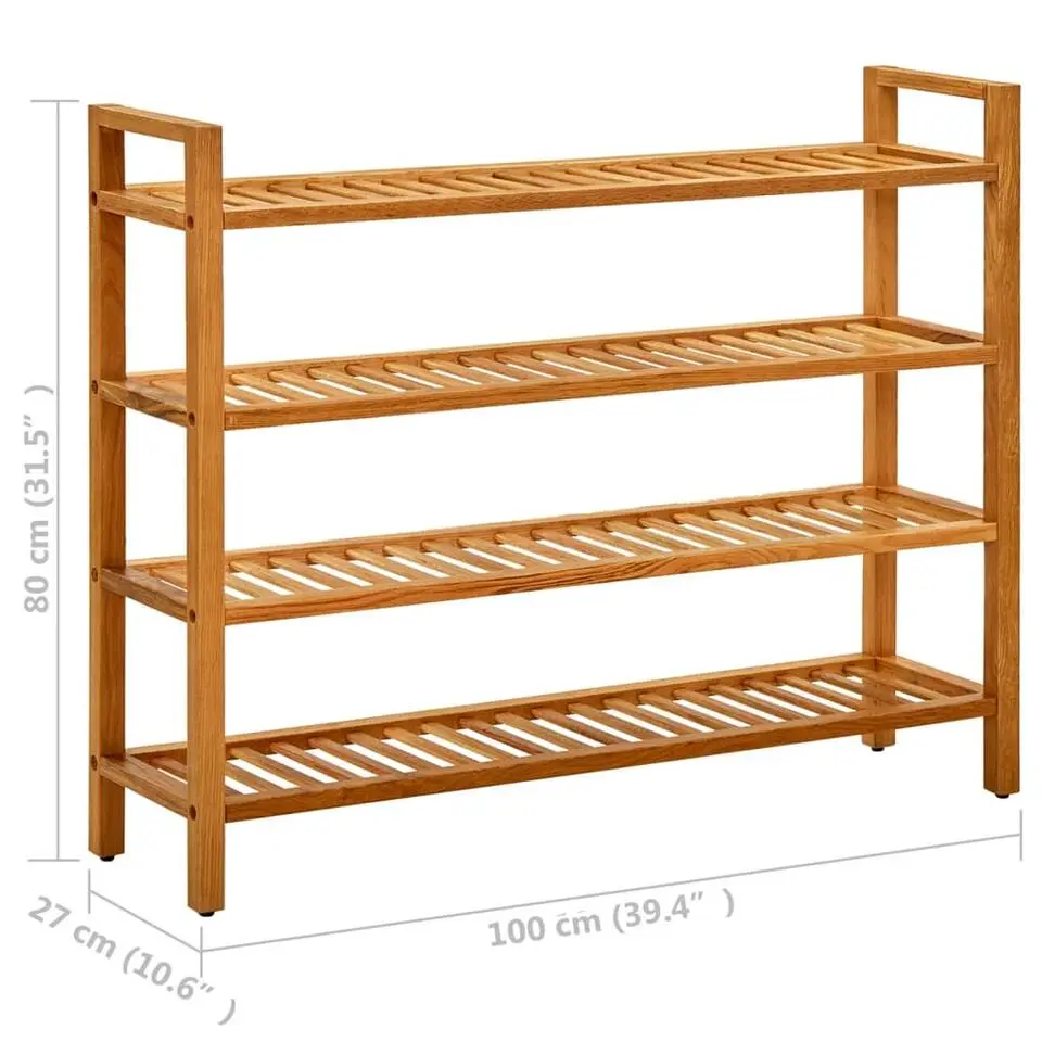 vidaXL - Schoenrek - Bruin - Hout