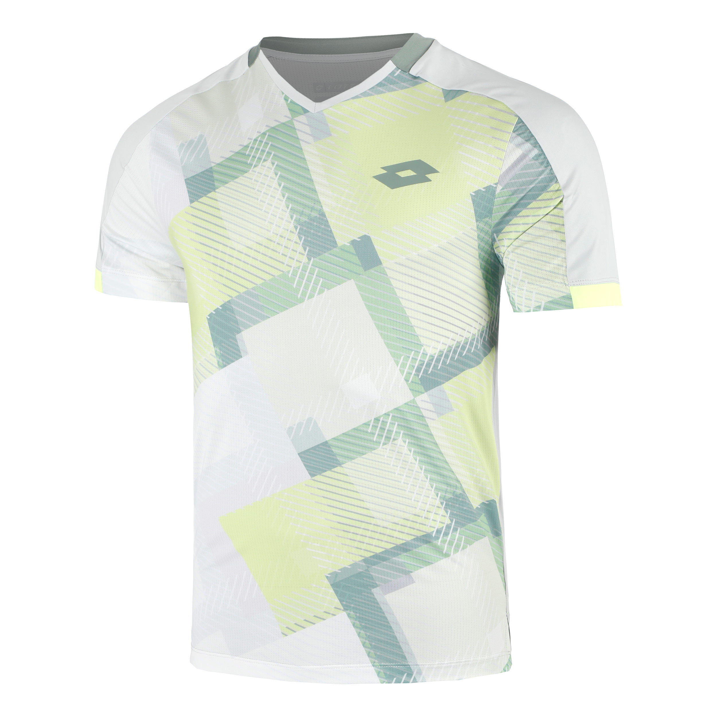 Lotto Tech IV D1 T-shirt Hommes - Gris , Vert
