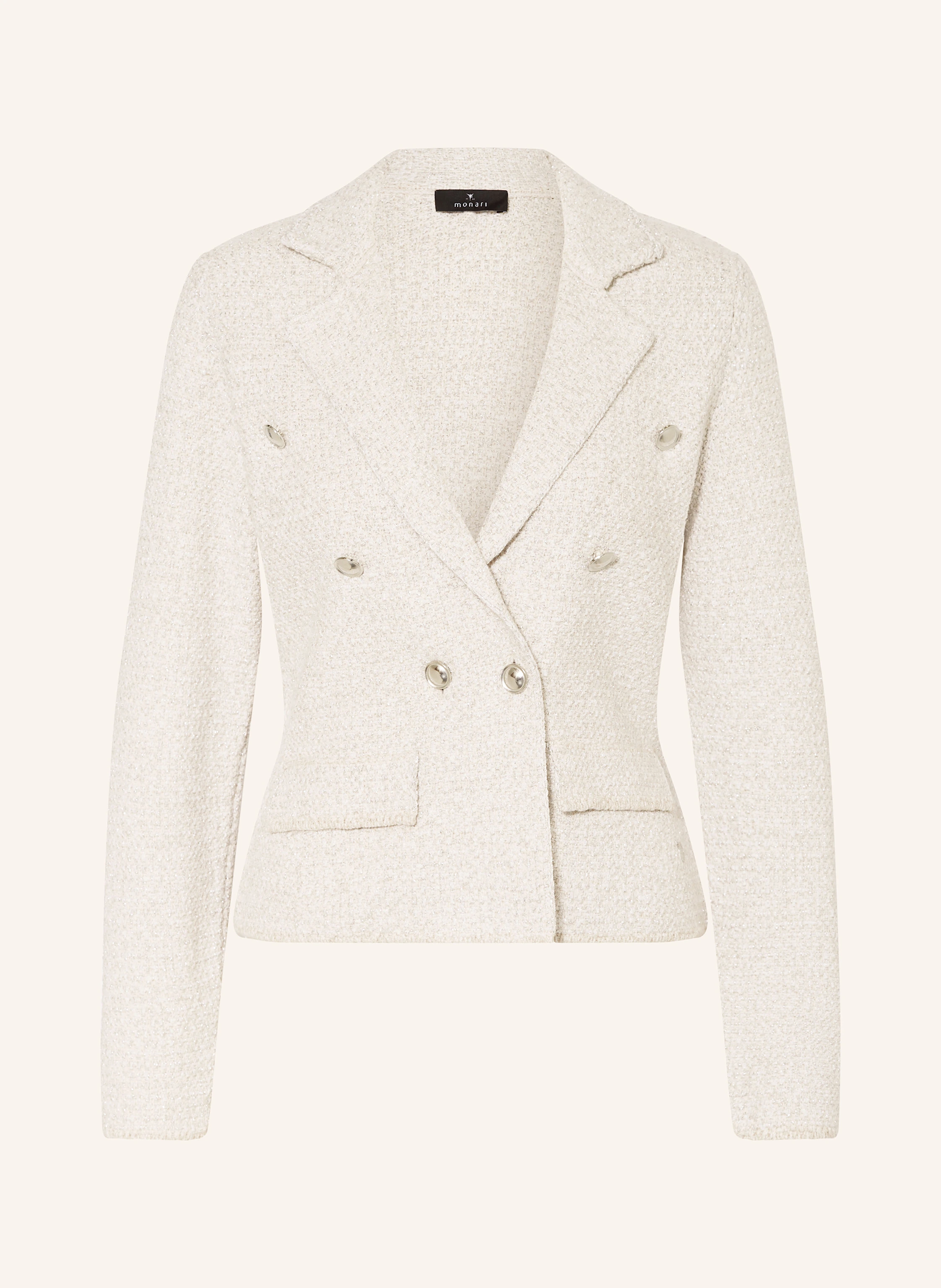 monari Tweed-Jacke mit Glitzergarn