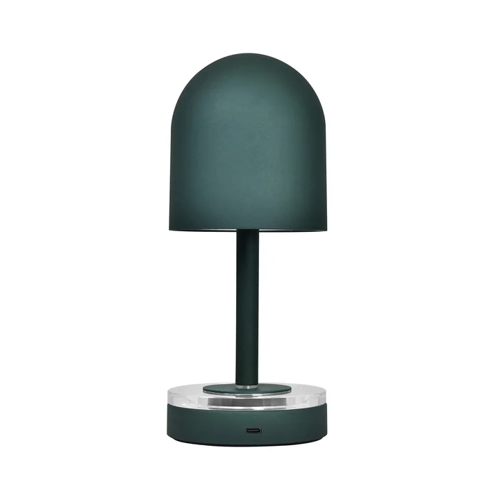 AYTM - Luceo Portable LED Akkuleuchte, Ø 9,9 x H 24 cm, forest green
