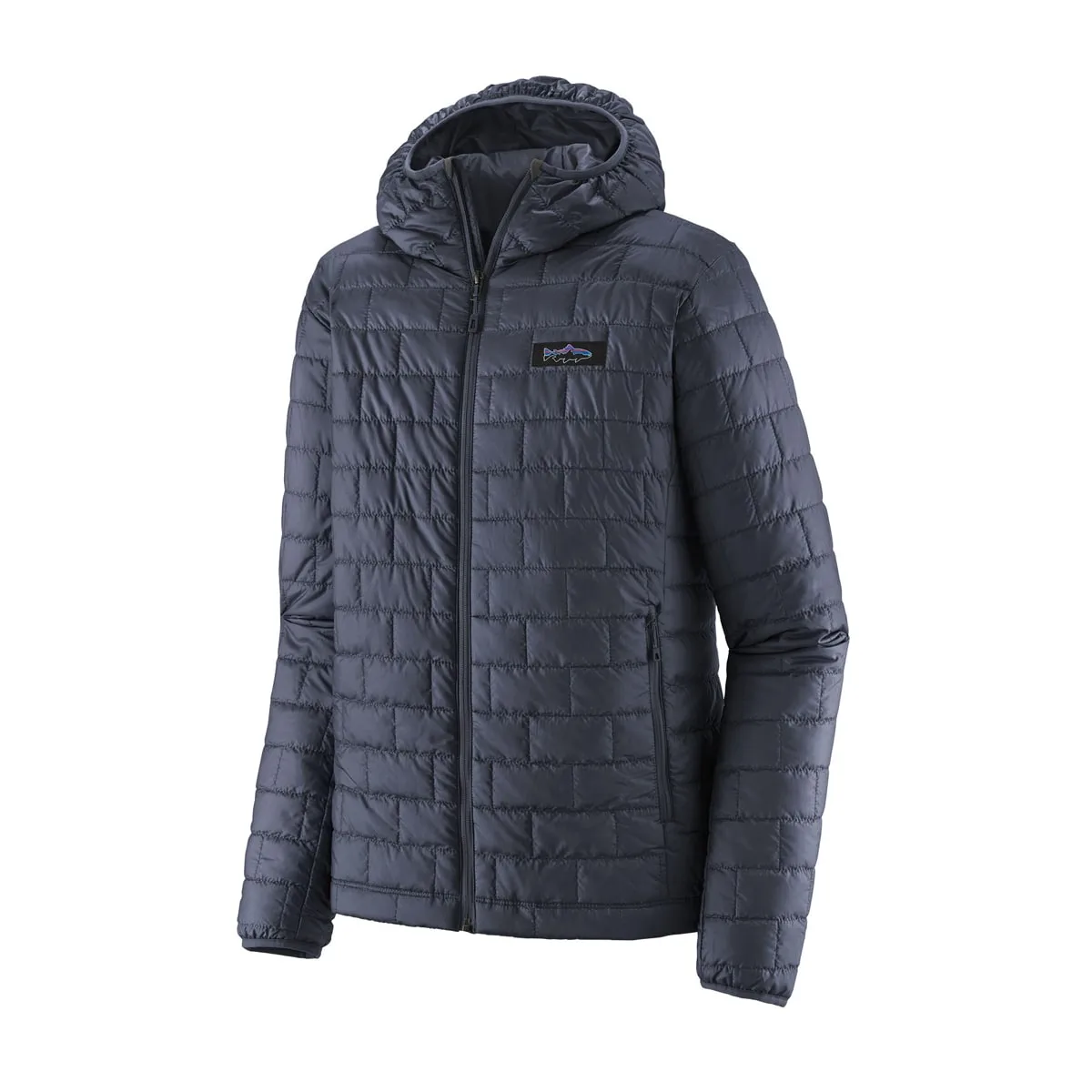 Patagonia M's Nano Puff Fitz Roy Trout Hoody Smolder Blue