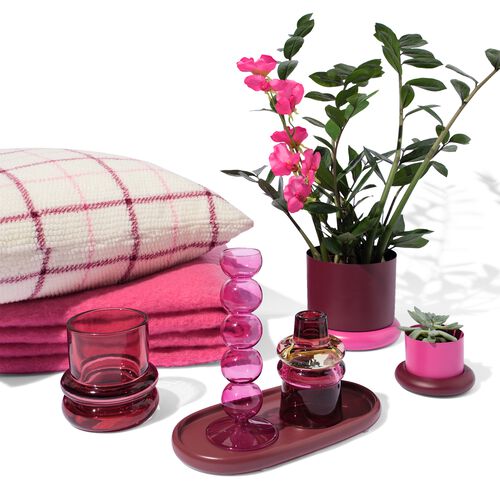 bougie domestique longue Ø 2x25 diabolo rose
