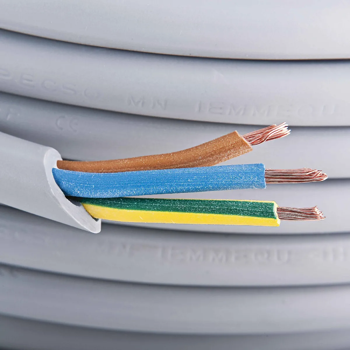 PROVENCE OUTILLAGE Câble électrique 3x1,5 mm²