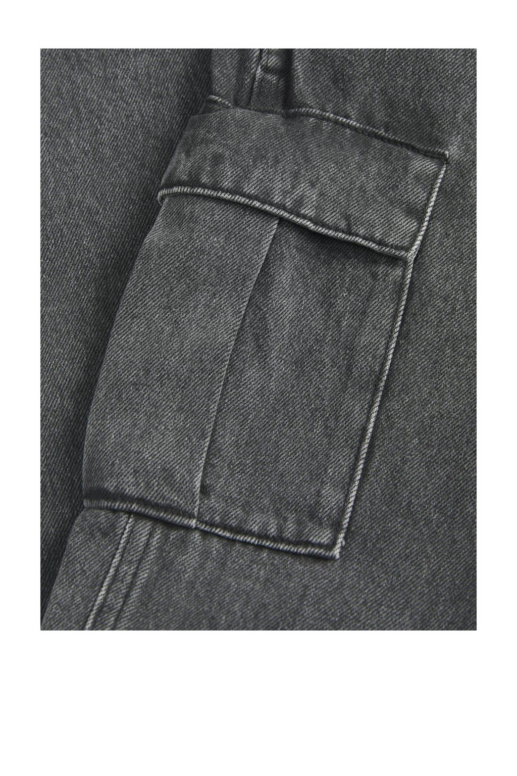 JACK & JONES JUNIOR relaxed cargo jeans black denim