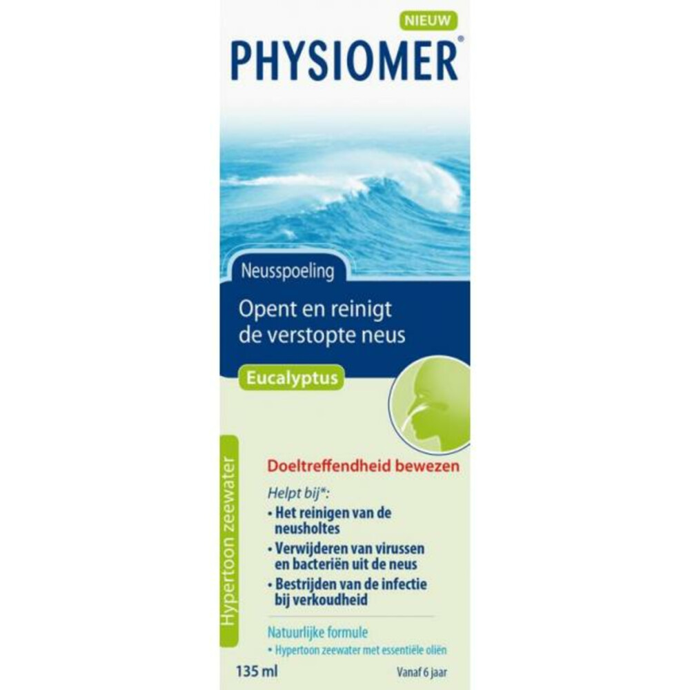 Physiomer Neusspoeling Eucalyptus135 ml