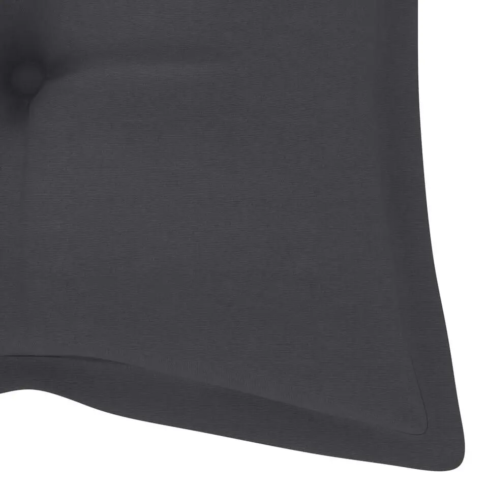 vidaXL - Tuinbank - Antraciet - Bamboe - 120 cm - Met kussen