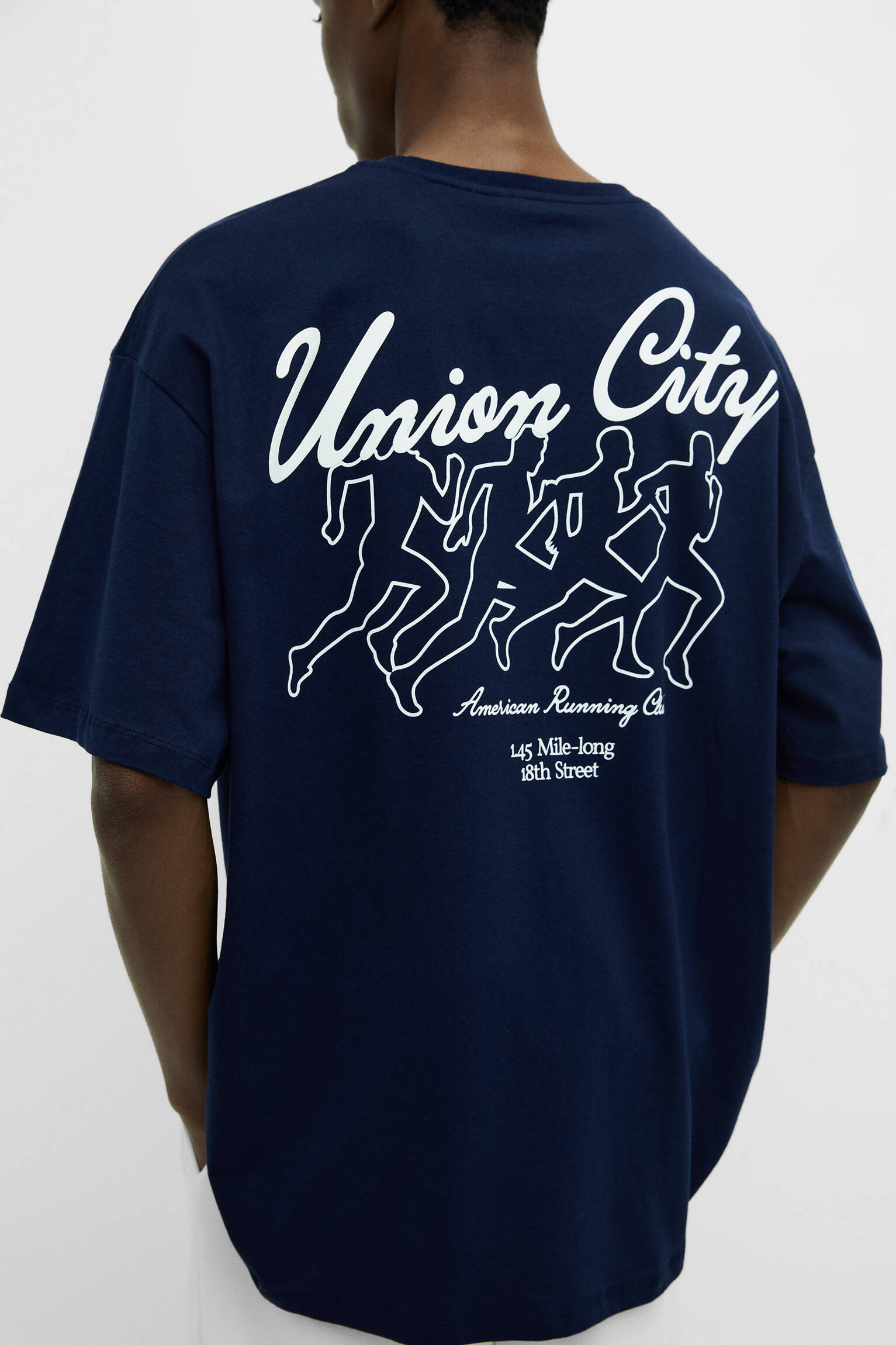 Camiseta de manga curta New York Runners - Azul Marinho