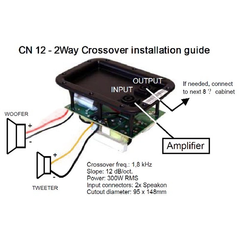 JB systems CN 12 PRO 2-weg crossover