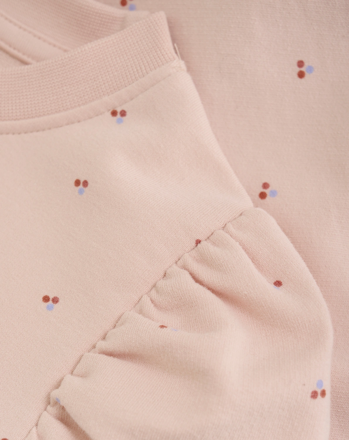 Sweatshirt DOTS in peach whip