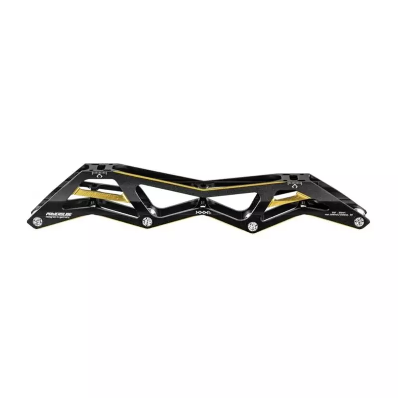 Platines roller POWERSLIDE 3X4 12.8/3x110/1x100 Black Gold 195