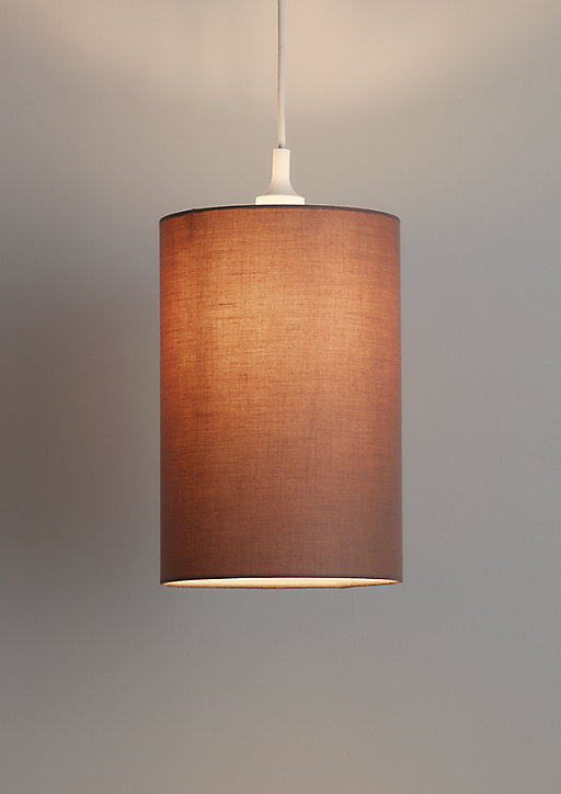 Abat-jour Pibrock Ø20cm GoodHome Taupe