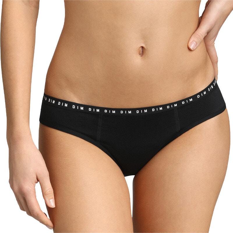 Culottes menstruelles en coton bio - Flux abondants - 2 unités - Noir